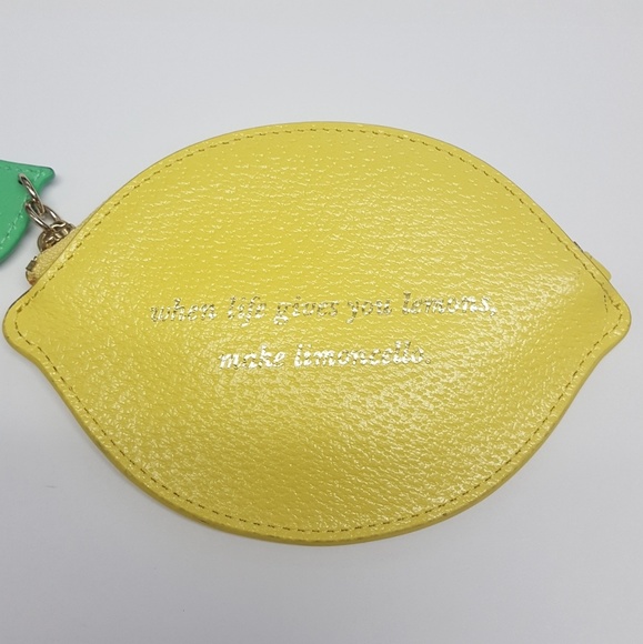 NWOT Kate Spade Lemon Wedge Coin Purse - Picture 5 of 8